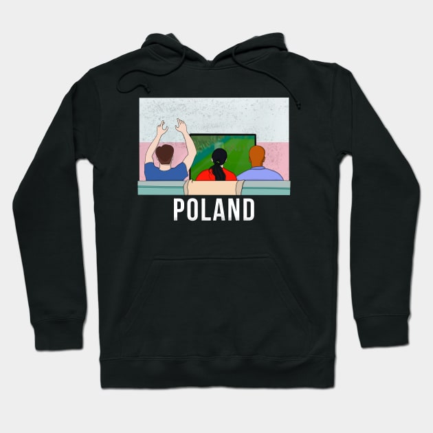 Poland Fans Hoodie by DiegoCarvalho